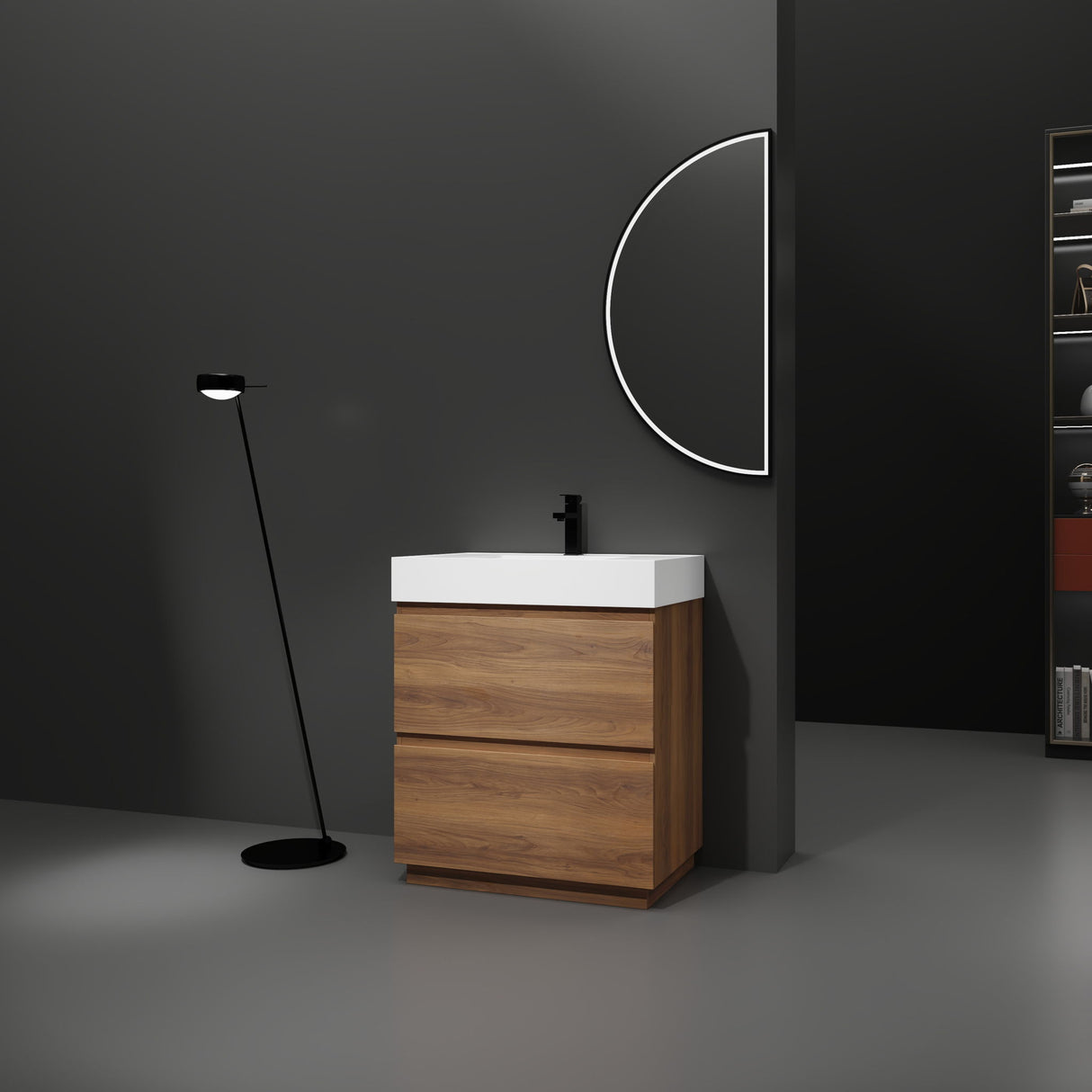 Modern Freestanding Bathroom Vanities With Single Sink Combo