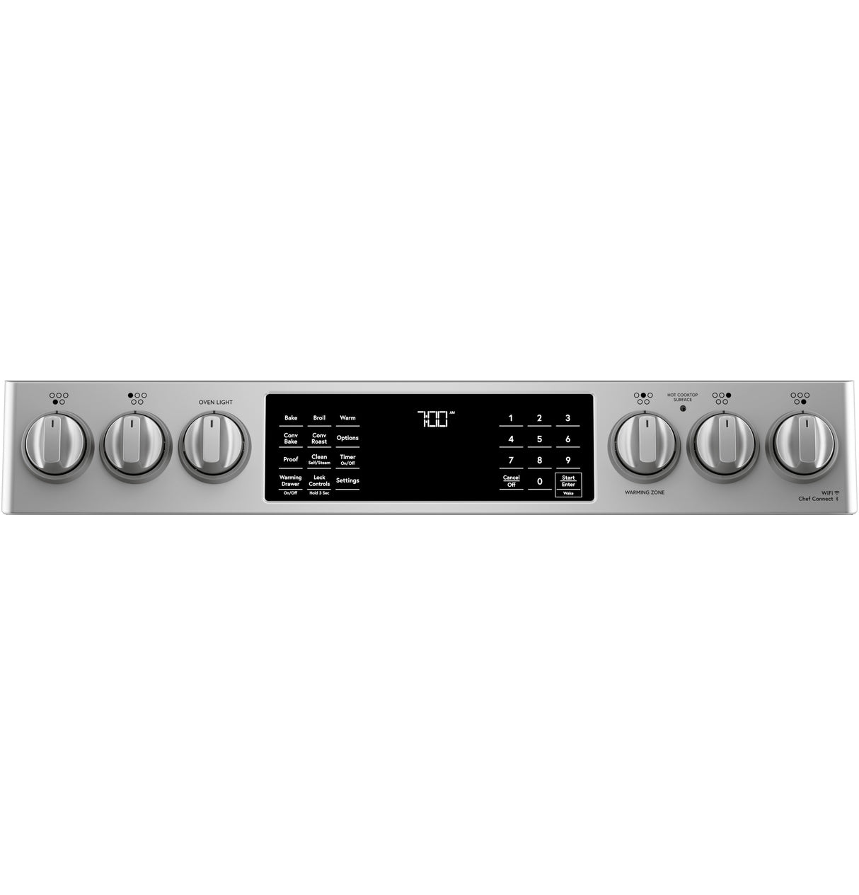 Caf(eback)(TM) 30" Smart Slide-In, Front-Control, Radiant and Convection Range - (CES700P2MS1)