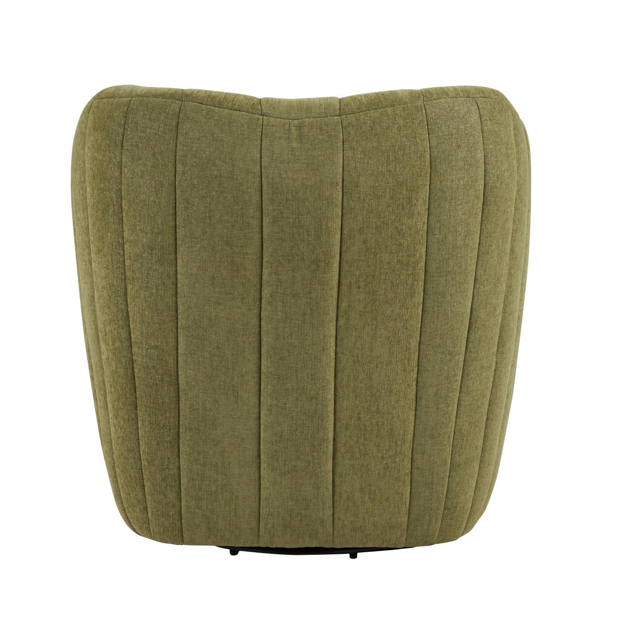 Finley - Upholstered Contemporary Swivel Accent Chair - Black Metal