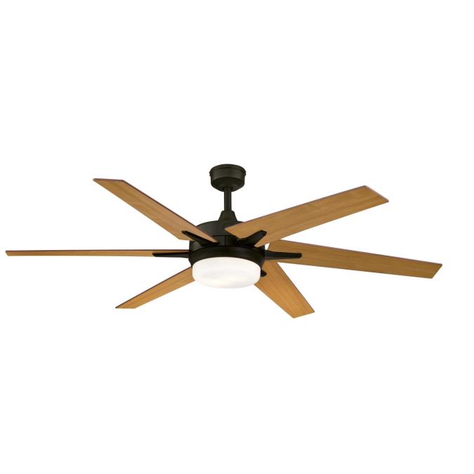 Westinghouse 74002B00 Cayuga 60-Inch Indoor Smart WiFi Ceiling Fan with Dimmable LED Light Fixture