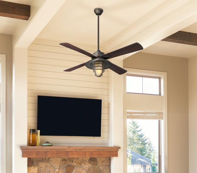 Westinghouse 74005B00 Porto 52-Inch Indoor Smart WiFi Ceiling Fan with Dimmable LED Light Fixture