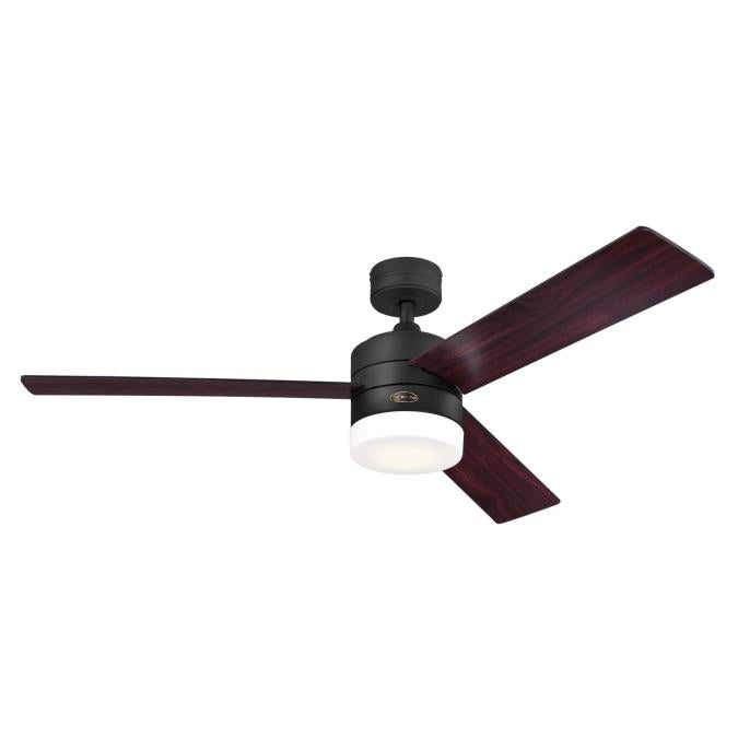 Westinghouse 74006A00 Alta Vista 52-Inch Indoor Alexa Enabled Smart WiFi Ceiling Fan with Dimmable LED Light Fixture