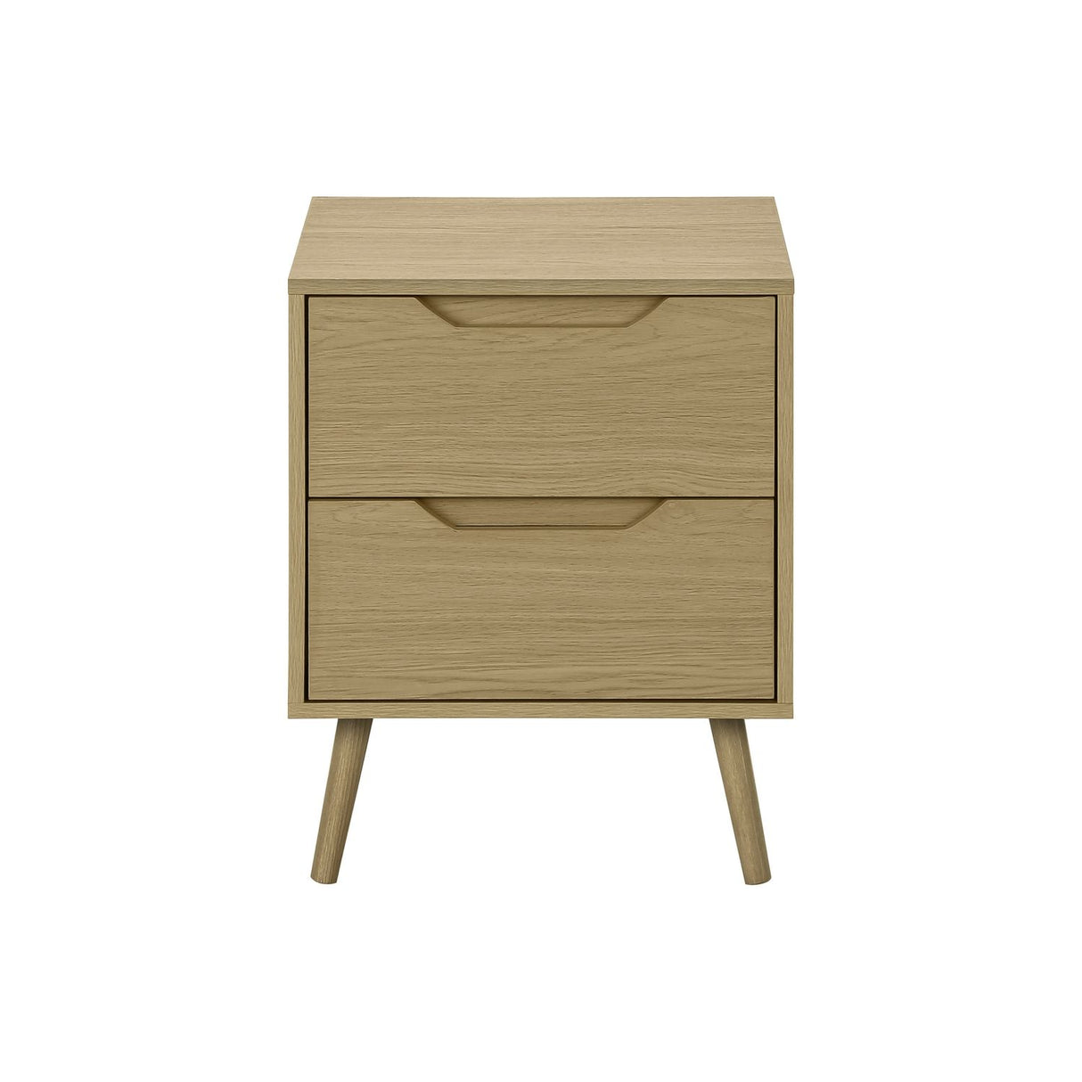 Accent Table With Storage Drawers - Natural