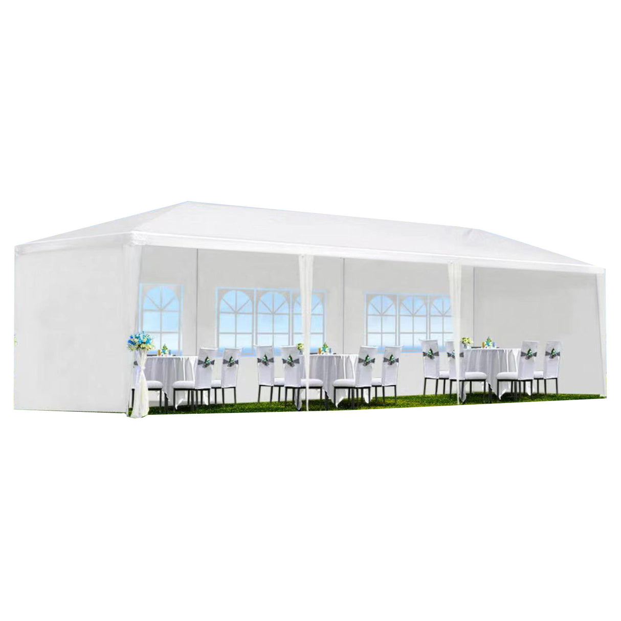 10X20' Outdoor Garden Gazebo Wedding Party Tent Canopy Marquee With Removable Sidewalls