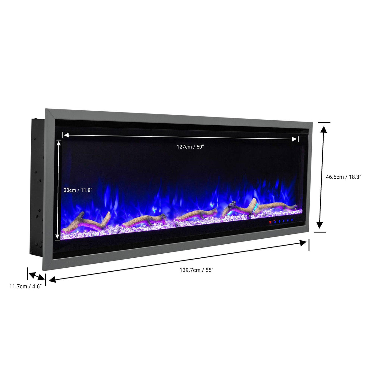 Electric Fireplace, Smart Controls