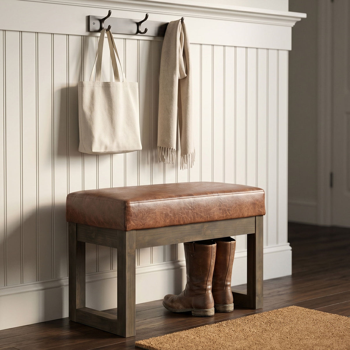 Milltown - Upholstered Ottoman Bench