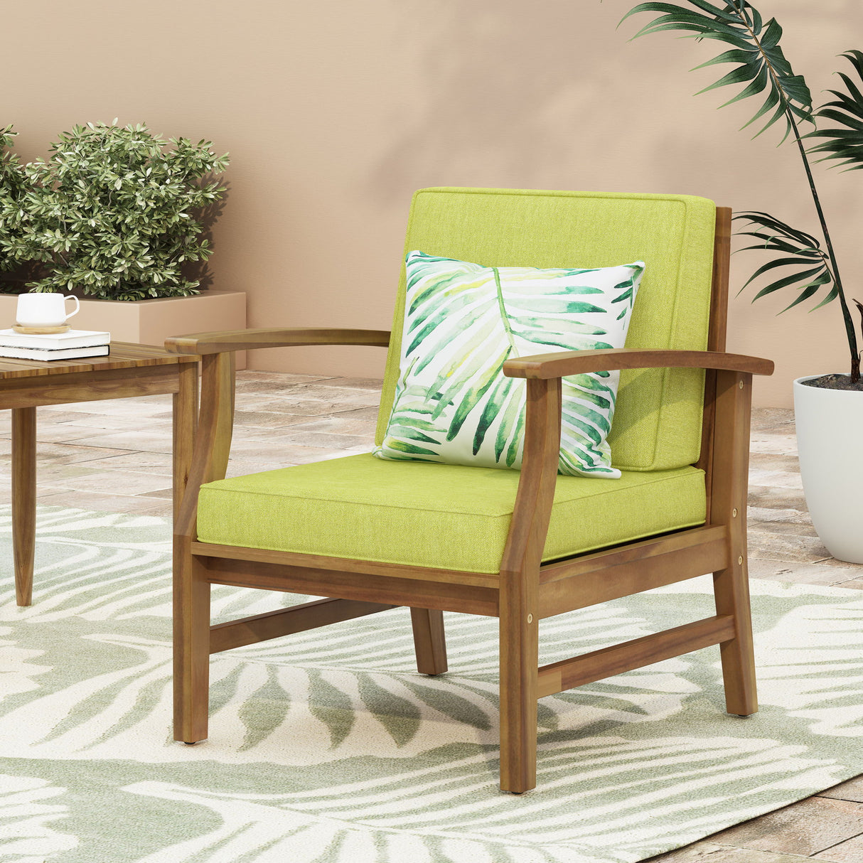 Perla - Contemporary Club Chair With Water Resistant Cushionі