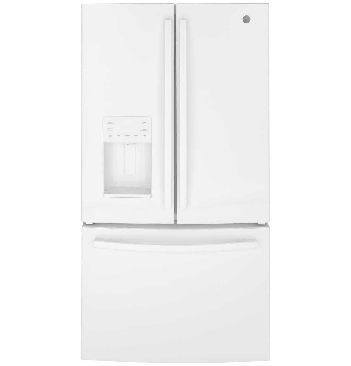 GE GFE26JGMWW - 36 in. 25.6 cu. ft. French Door Refrigerator with Ice & Water Dispenser - White