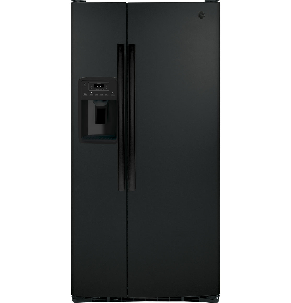 GE GSE23GGPBB - 33 in. 23.0 cu. ft. Energy Star Side-by-Side Refrigerator with External Ice & Water Dispenser - Black