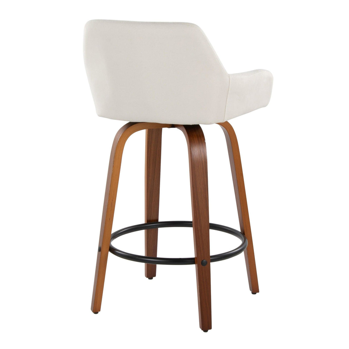 Daniella - 26" Fixed-Height Counter Stool (Set of 2) - Light Brown Base
