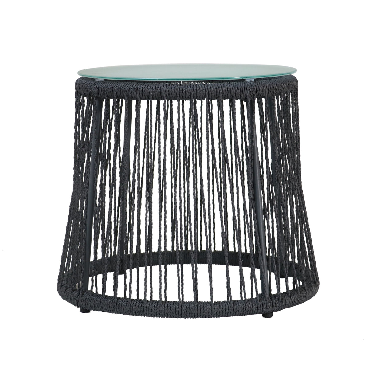 Boho Southport - Side Table With Glass Top