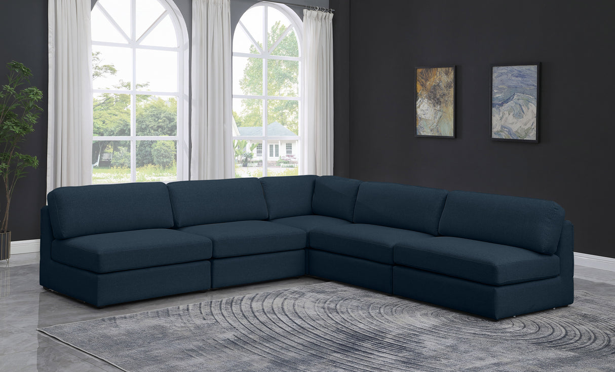 Beckham - 5 Piece Modular Corner Armless Sectional