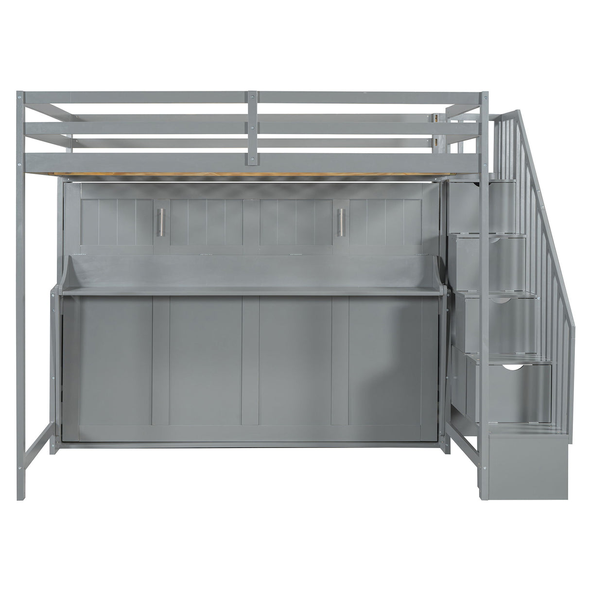 Murphy Bed With Smart Hydraulic System And Desk Design