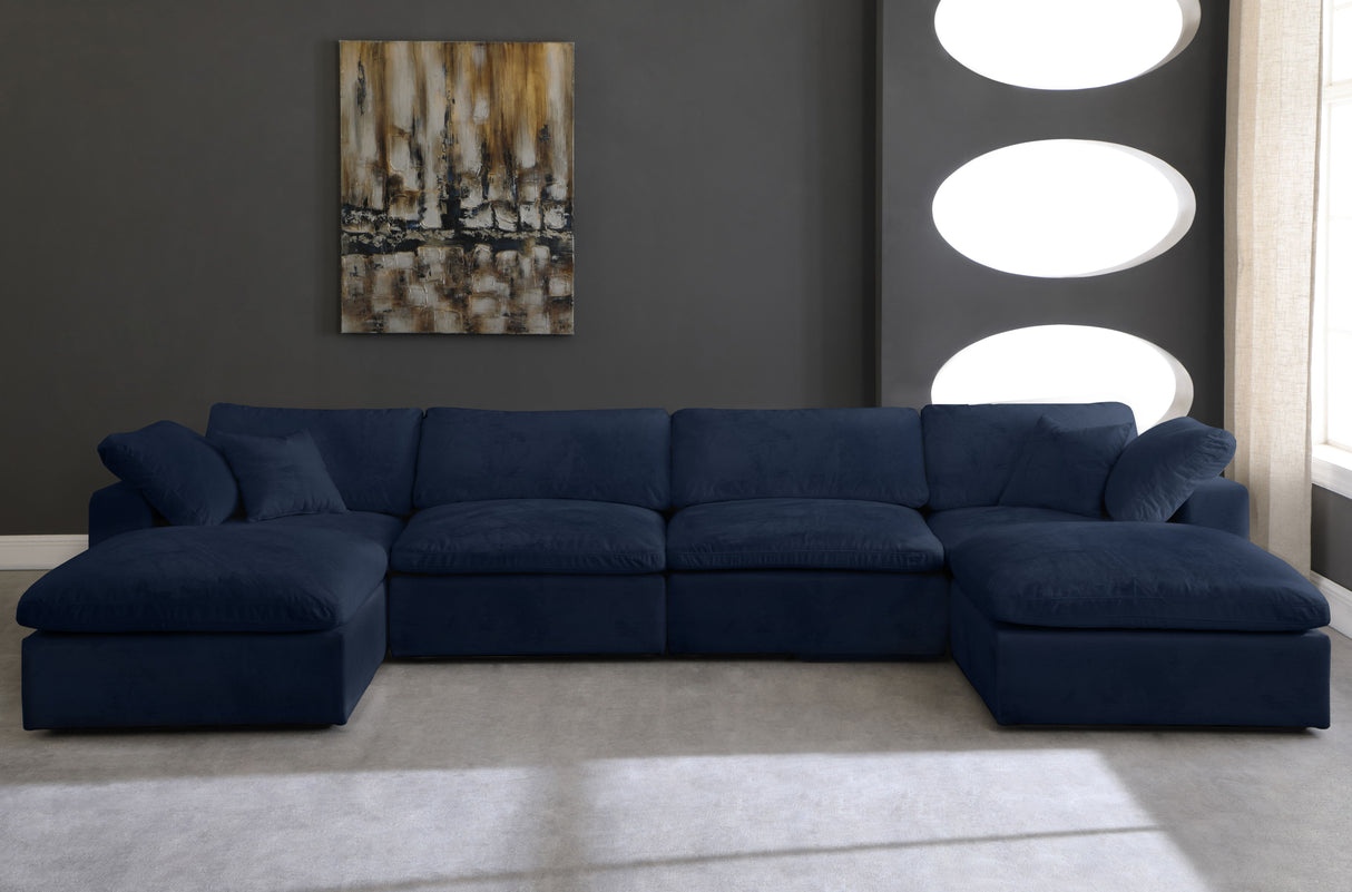 Cozy - 6 Piece Modular Double Chaise Sectional