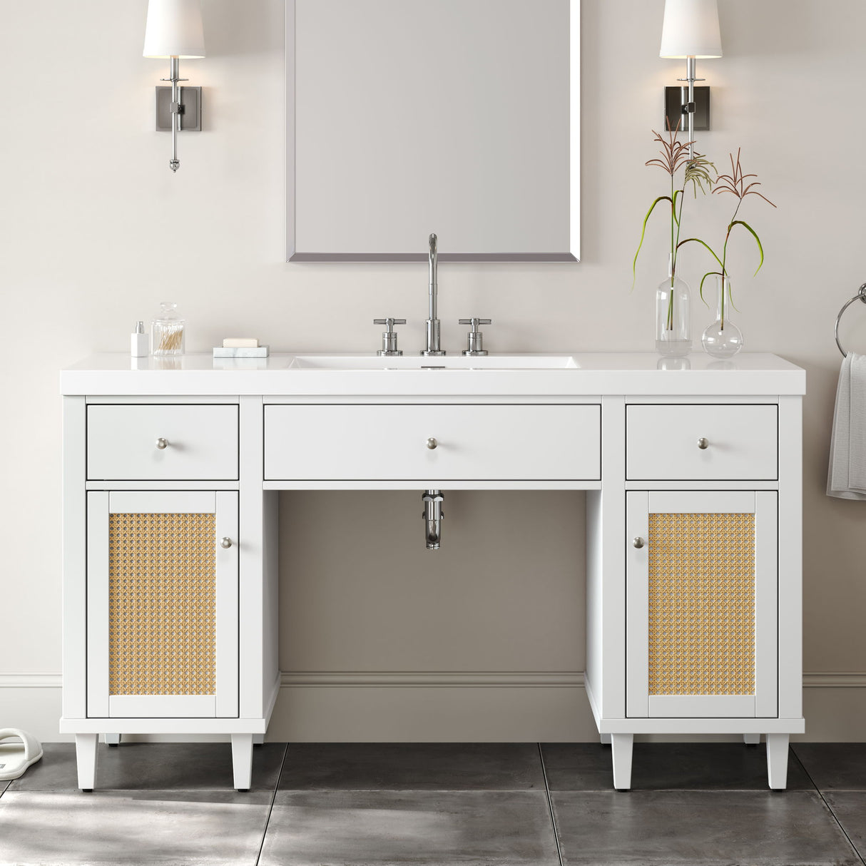 Bathroom Vanity With Sink, Spacious Storage Cabinet