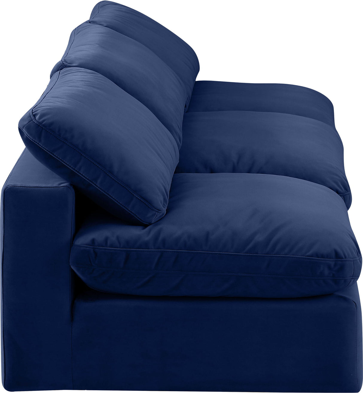 Comfy - Velvet Modular Armless Sofa 3 Seats