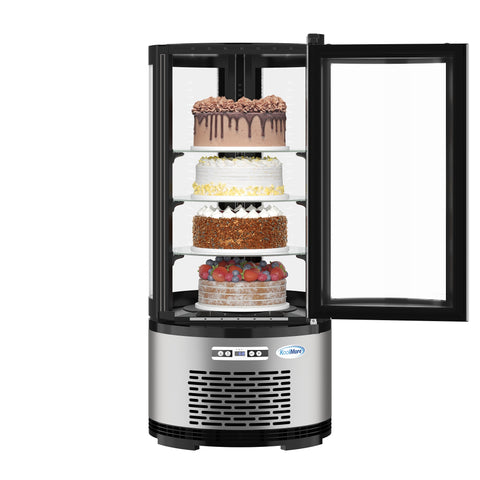 19 in. Circular Refrigerated Countertop Bakery Display Case (CDUR-3C)