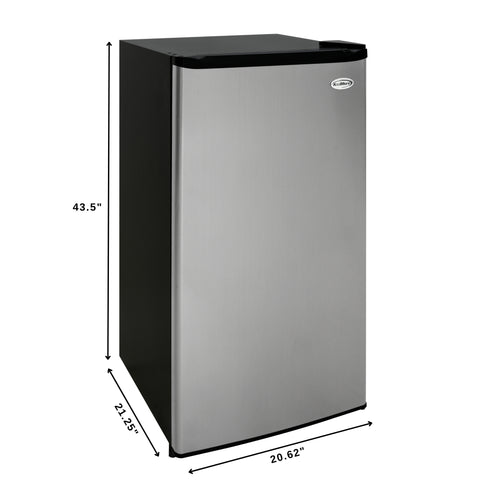 21 in. Convertible Refrigerator/Freezer 4.2 cu. ft. in Silver (KM-RUF-42C)