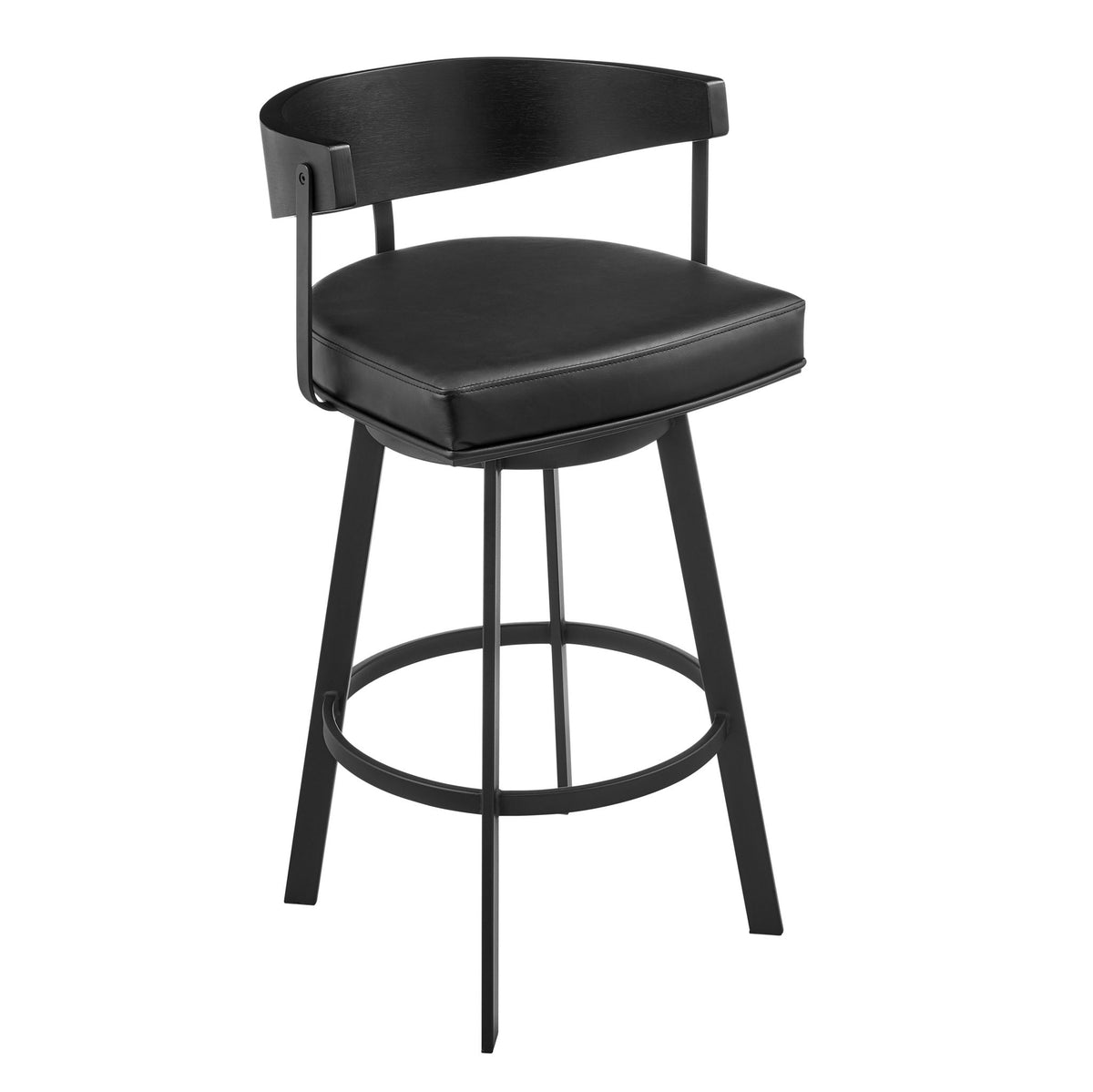 Lacey - Swivel Bar Stool - Black