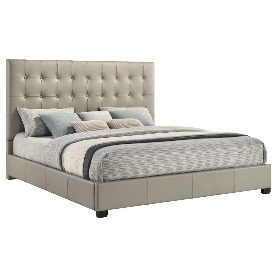 Medley - Genuine Leather Platform Bed