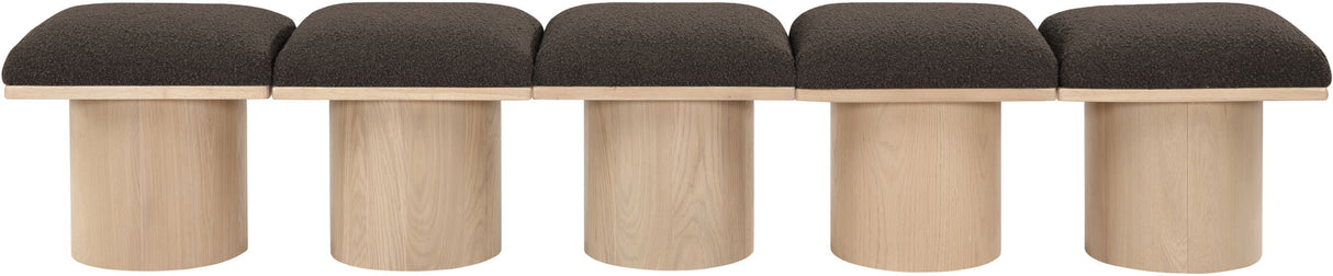 Pavilion - 5 Piece Modular Bench With Natural Base