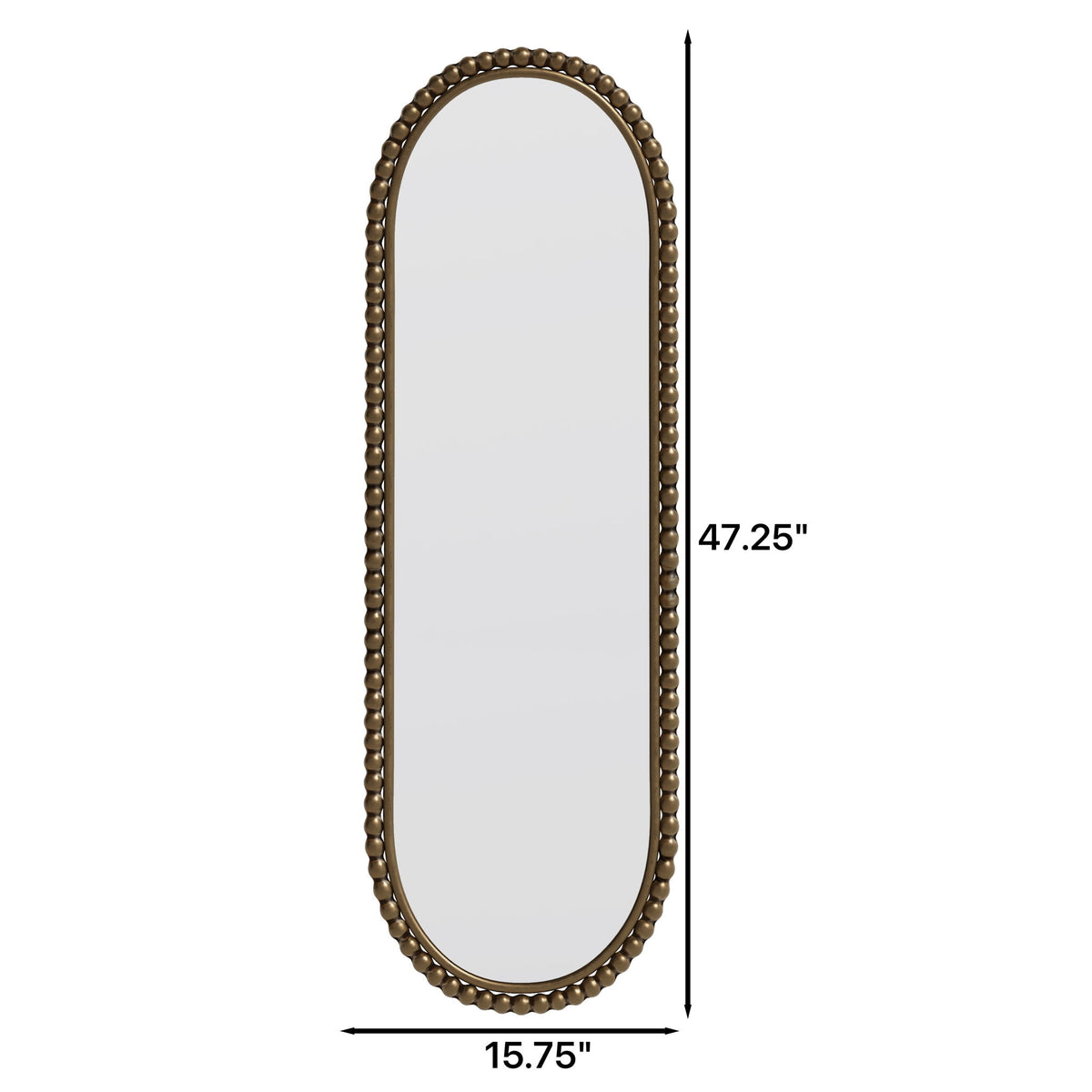 Oval Retro Mirror, Wall Hanging Mirror For Living Room