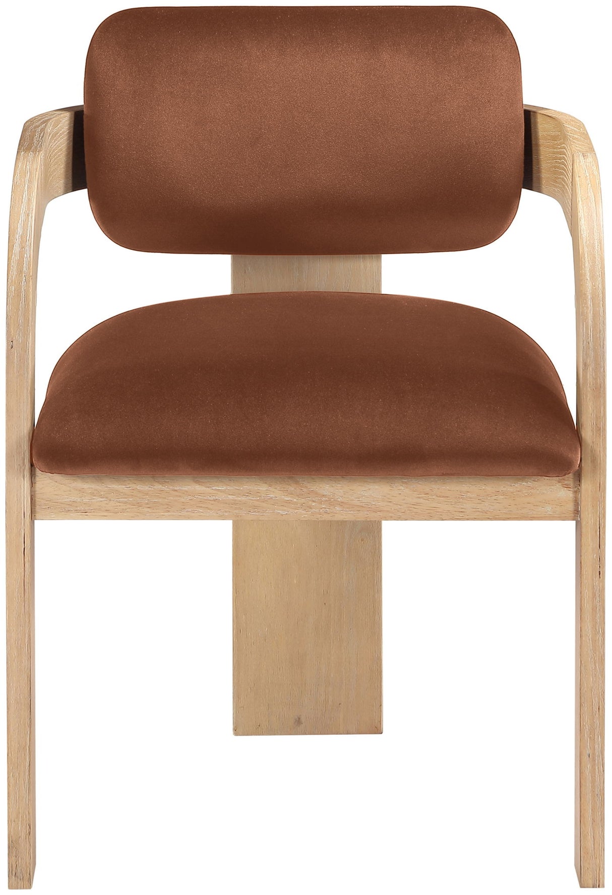 Cedra - Velvet Performance Fabric Upholstered Dining Chair (Set of 2) - Cognac