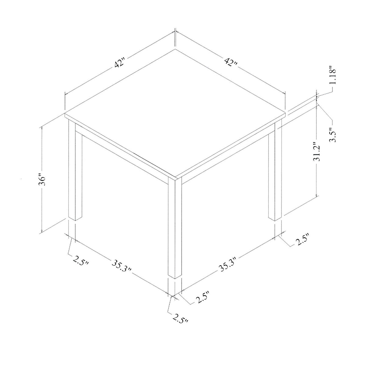 Leon - Bar Table And 4 Bar Stools - Espresso / White