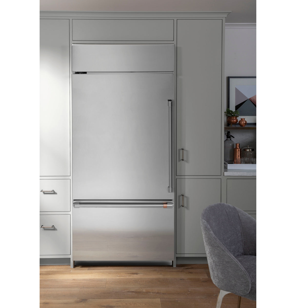 Caf(eback)(TM) 21.3 Cu. Ft. Built-In Bottom-Freezer Refrigerator - (CDB36LP2PS1)
