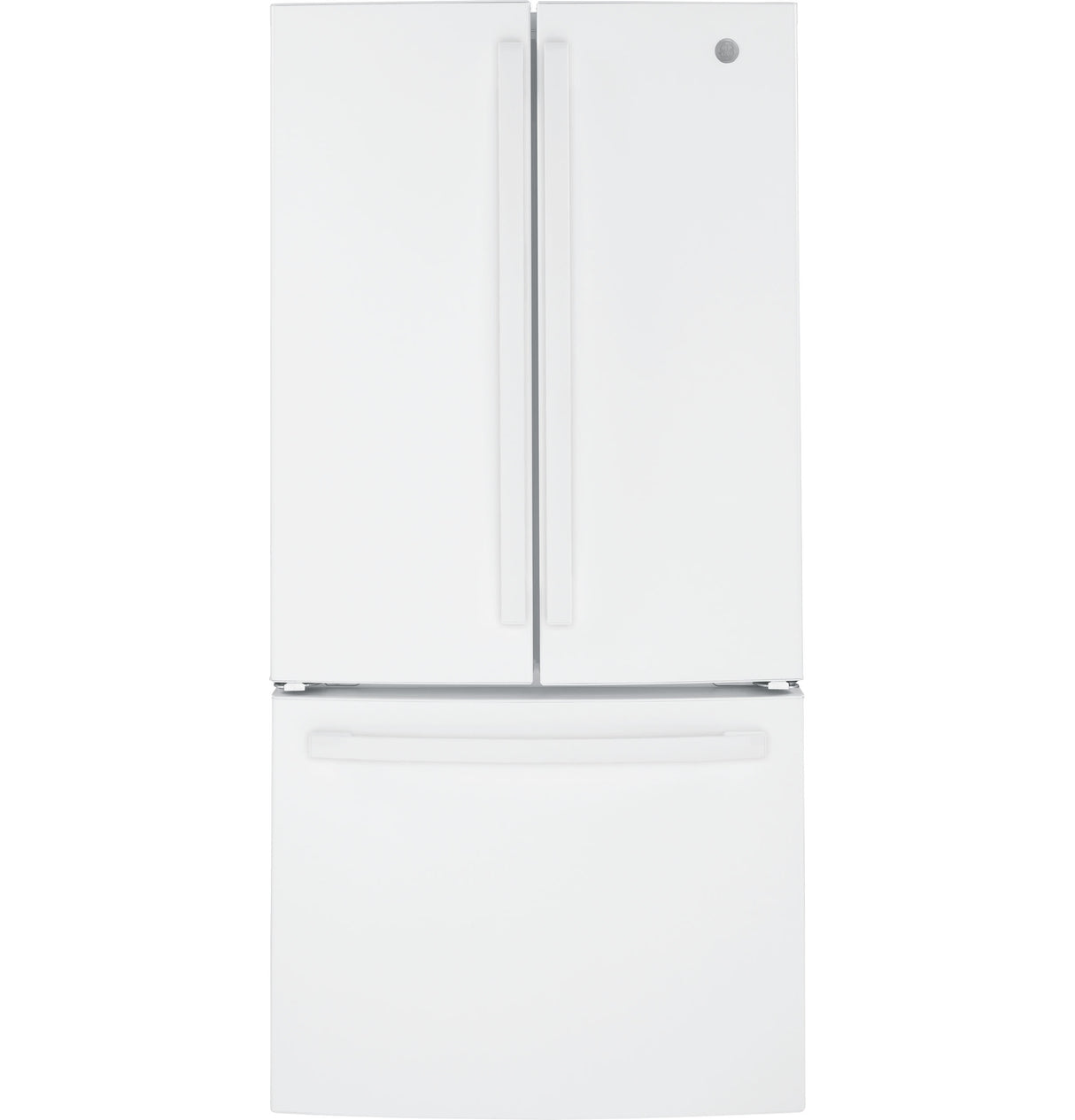 GE GNE25JGKWW - 33 in. 24.7 cu. ft. French Door Refrigerator with Internal Water Dispenser - White