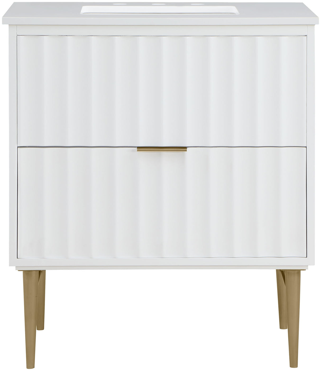 Modernist - Bathroom Vanity With Gold Legs