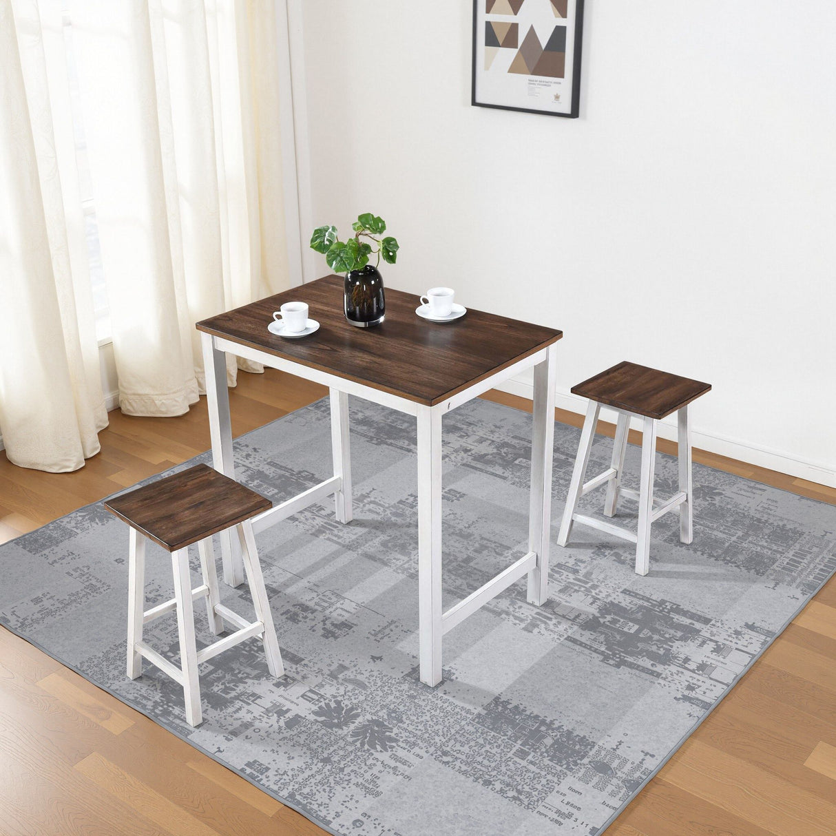 3 Pieces Counter Height Set
