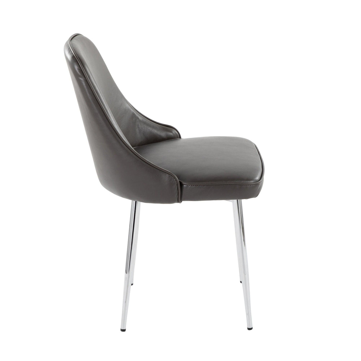 Marcel - Contemporary Dining Chair (Set of 2) - Chrome Frame