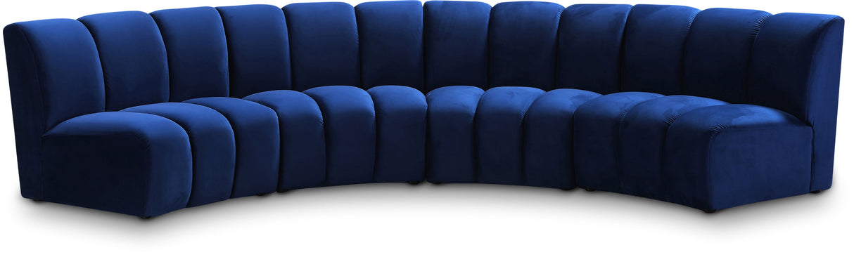 Infinity - 4 Piece Velvet Modular Sectional