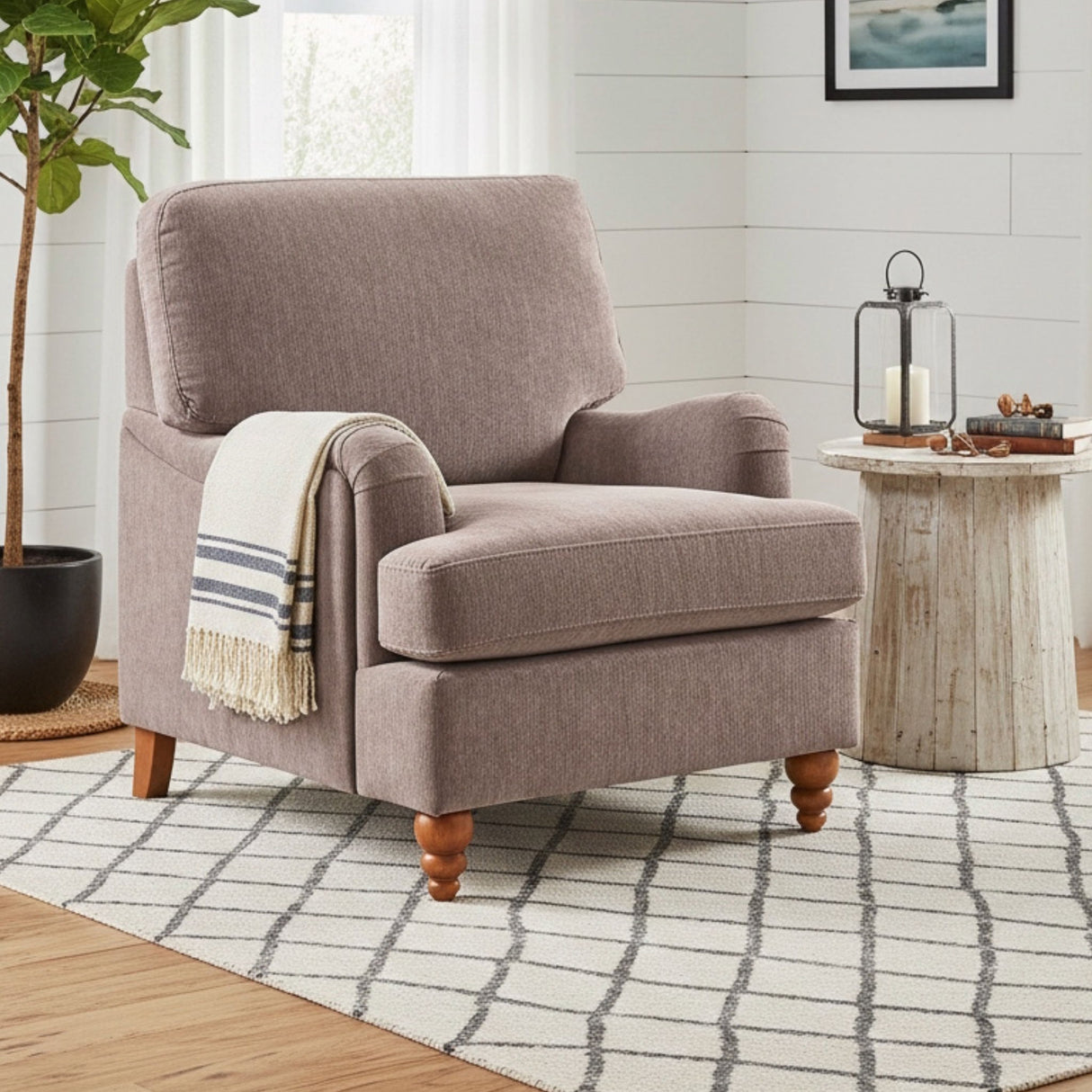 Candor - Arm Chair With English Roll Arms