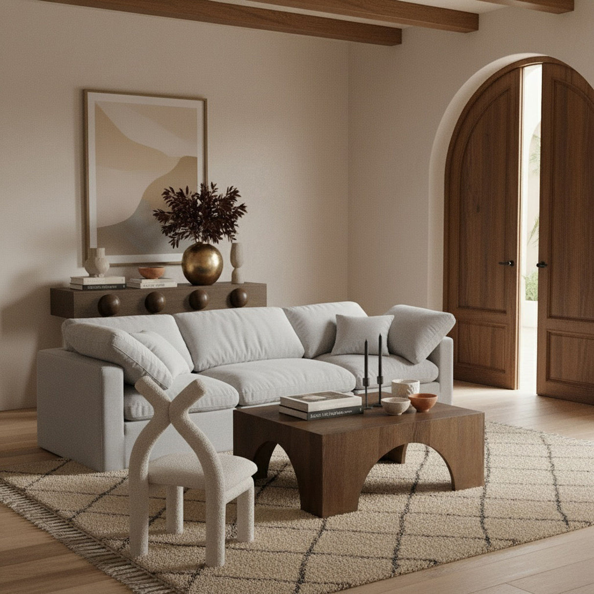 Indulge - Linen 3 Seat Modular Sofa