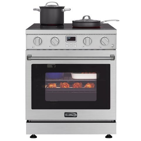 30 in. Professional Electric Range with 14900W of Power, 240V in Stainless-Steel (KM-EPR-30AP-SS)