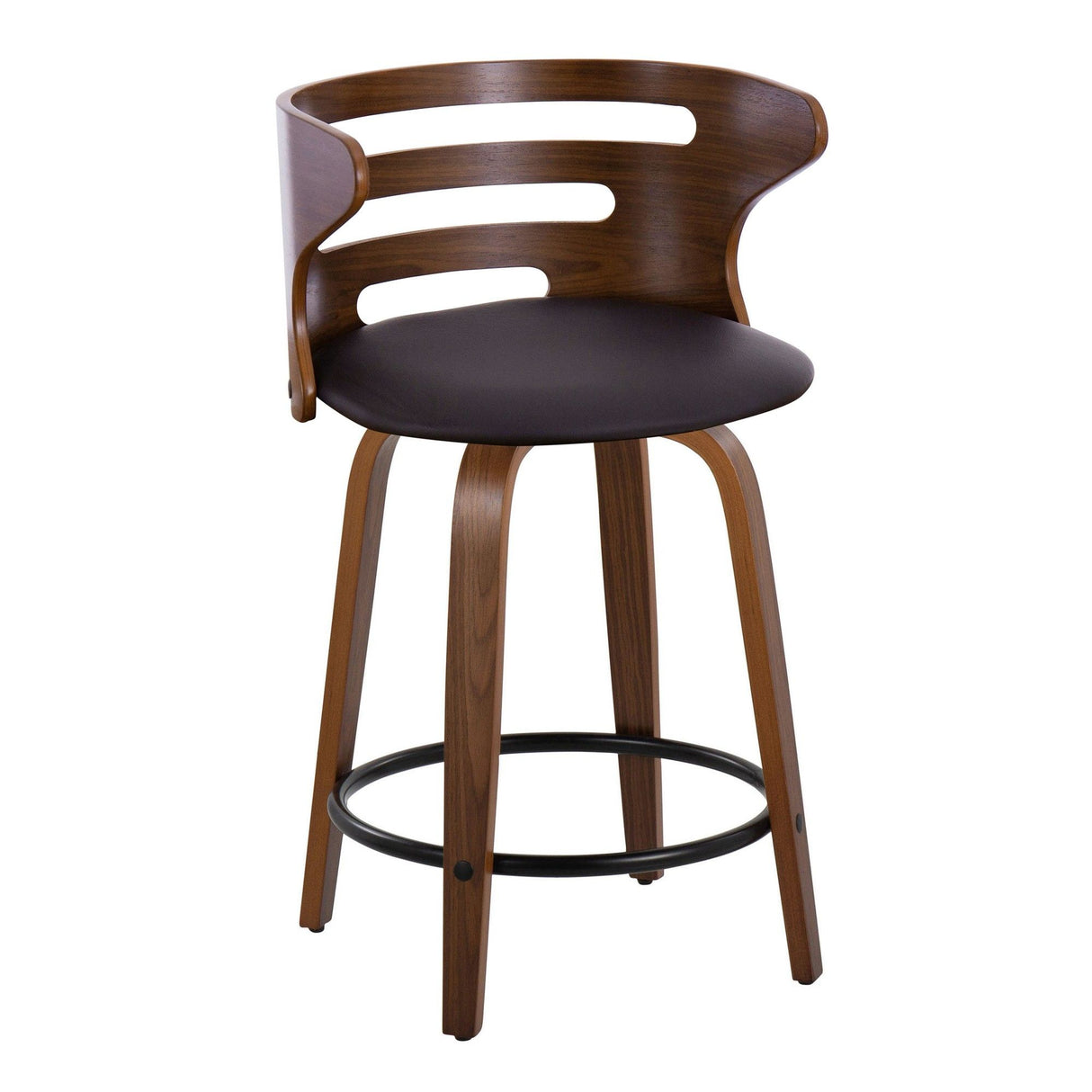 Cosi - Counter Stool Set With Walnut Wood Frame