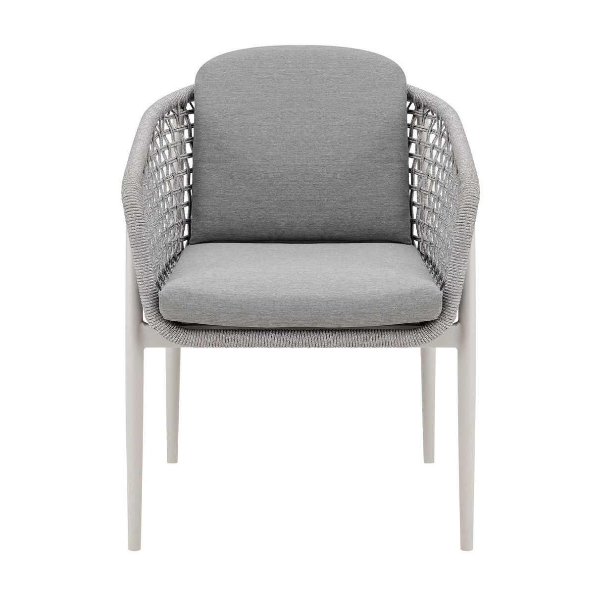 Rhodes - Outdoor Patio Dining Chair (Set of 2) - Light Gray