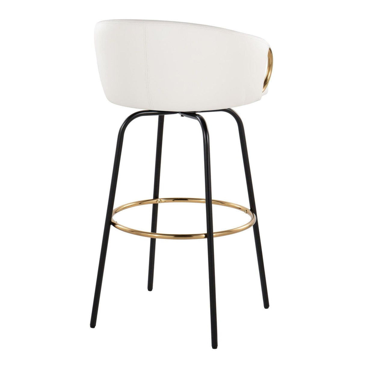 Claire - 30" Fixed-Height Barstool (Set of 2) - Black Base