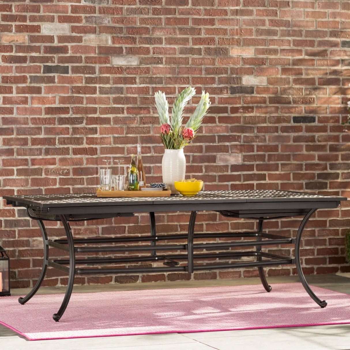Rectangle Extension Table - Dark Lava Bronze