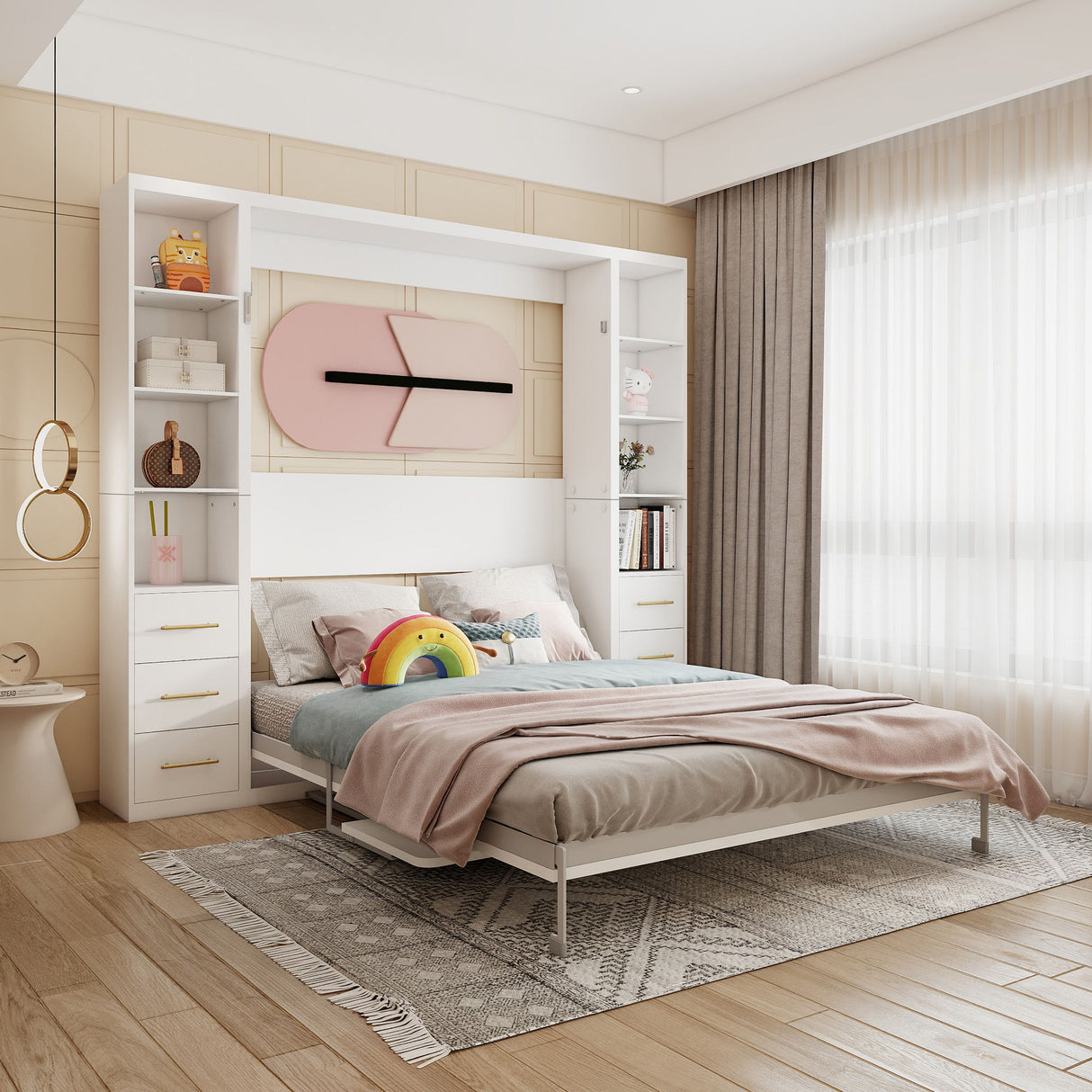 Multifunctional Vertical Murphy Wall Bed