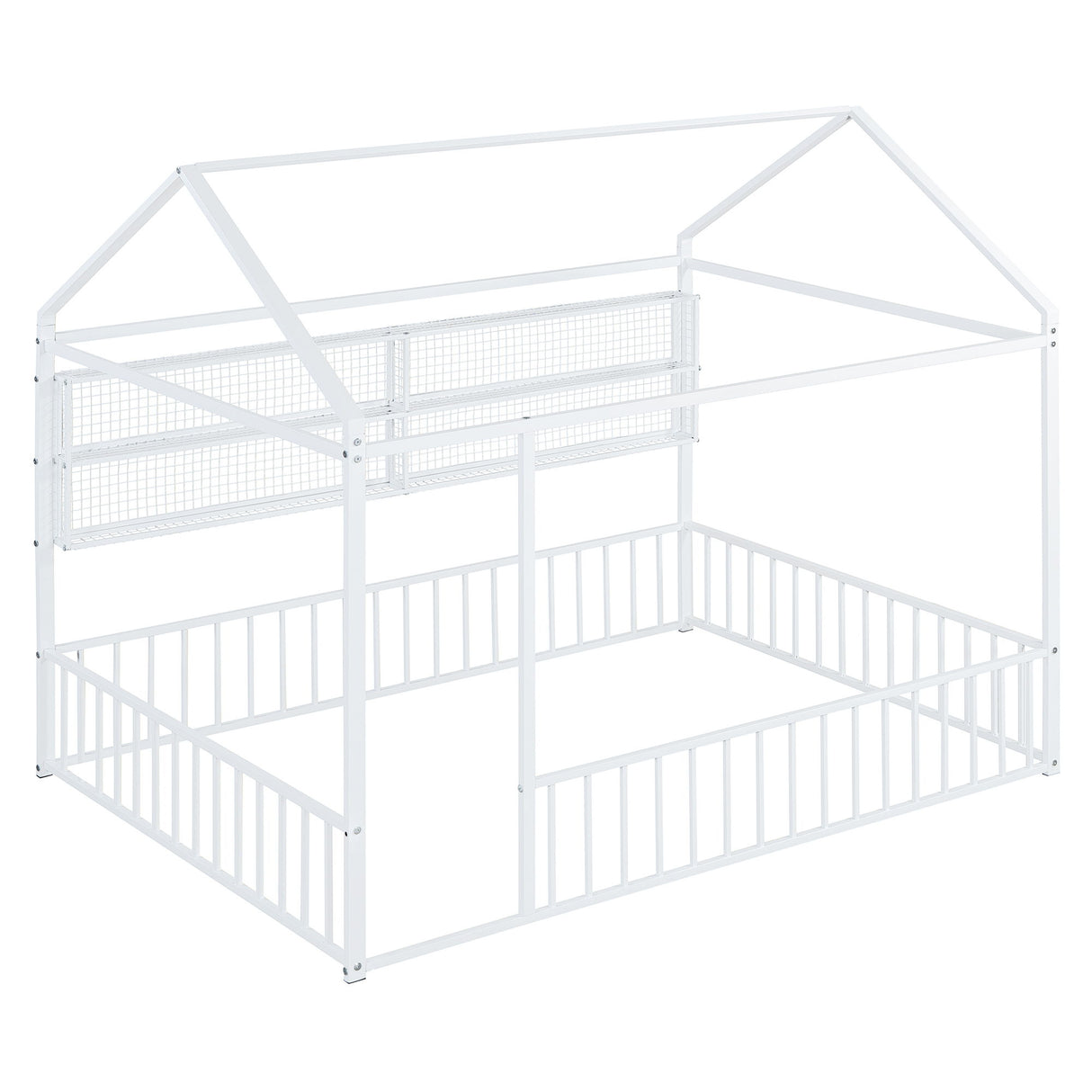 House Frame With Fence And Shelves