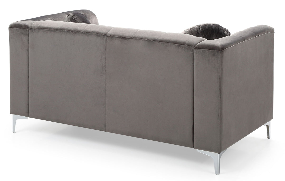 Stylish Sloped Arm Loveseat