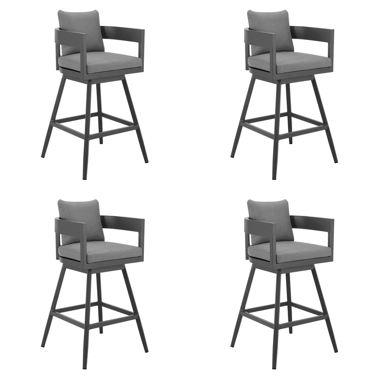 Menorca - Outdoor Patio Swivel Counter Stool Set