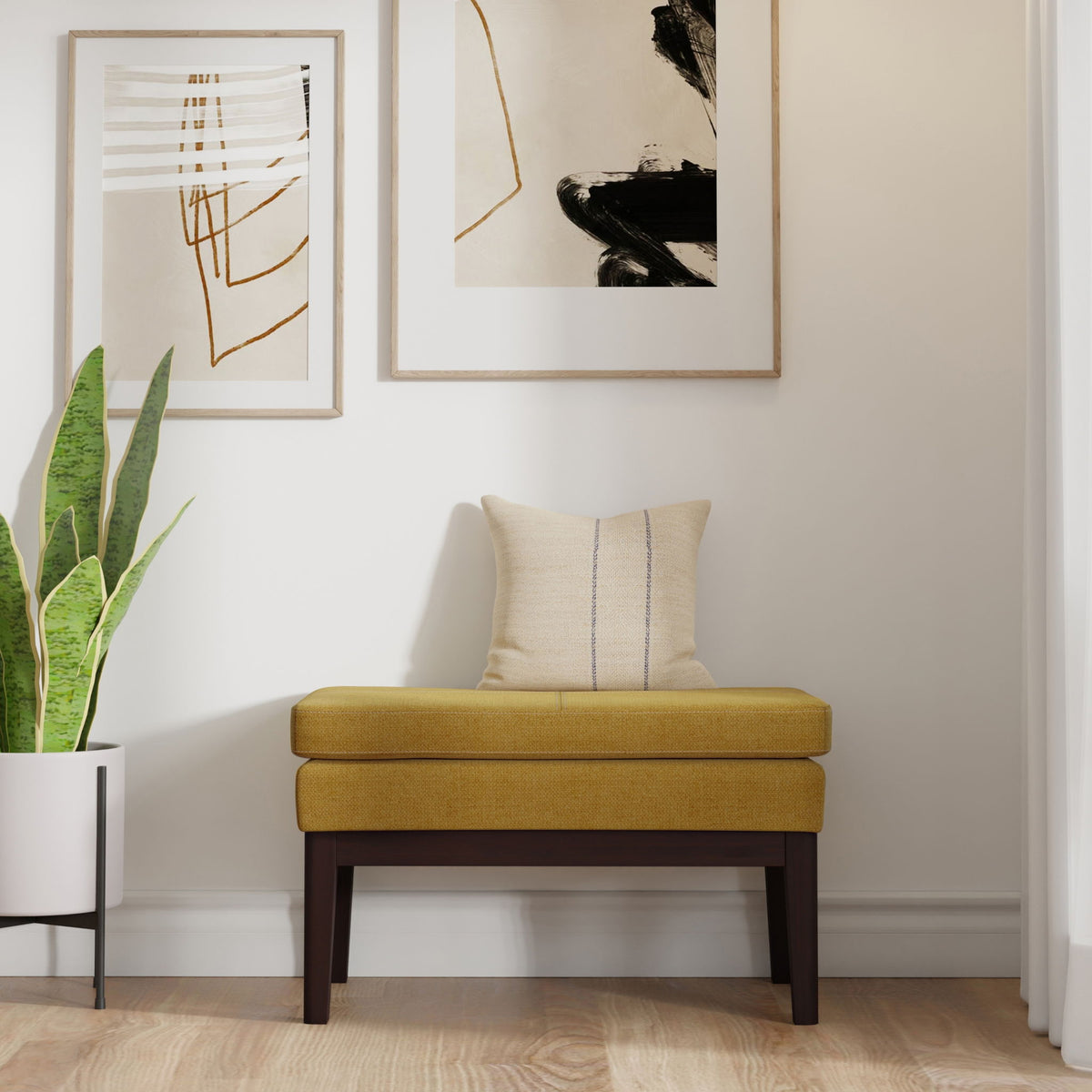 Carlson - Ottoman Bench, Mid Century Design