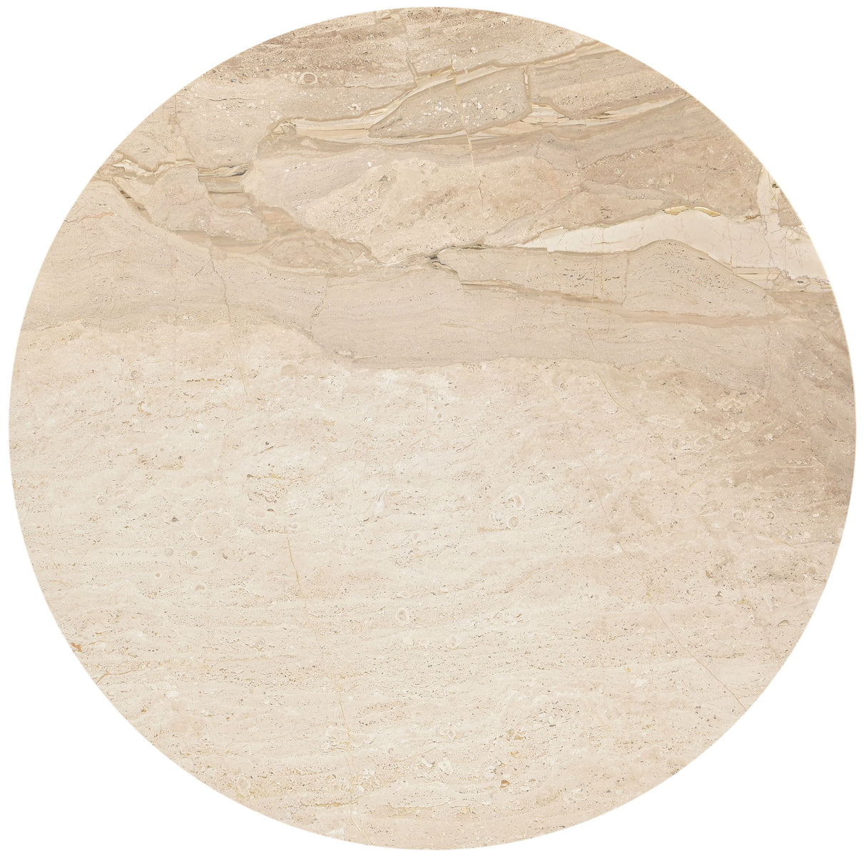 Liona - 42" Marble And Mango Wood Dining Table