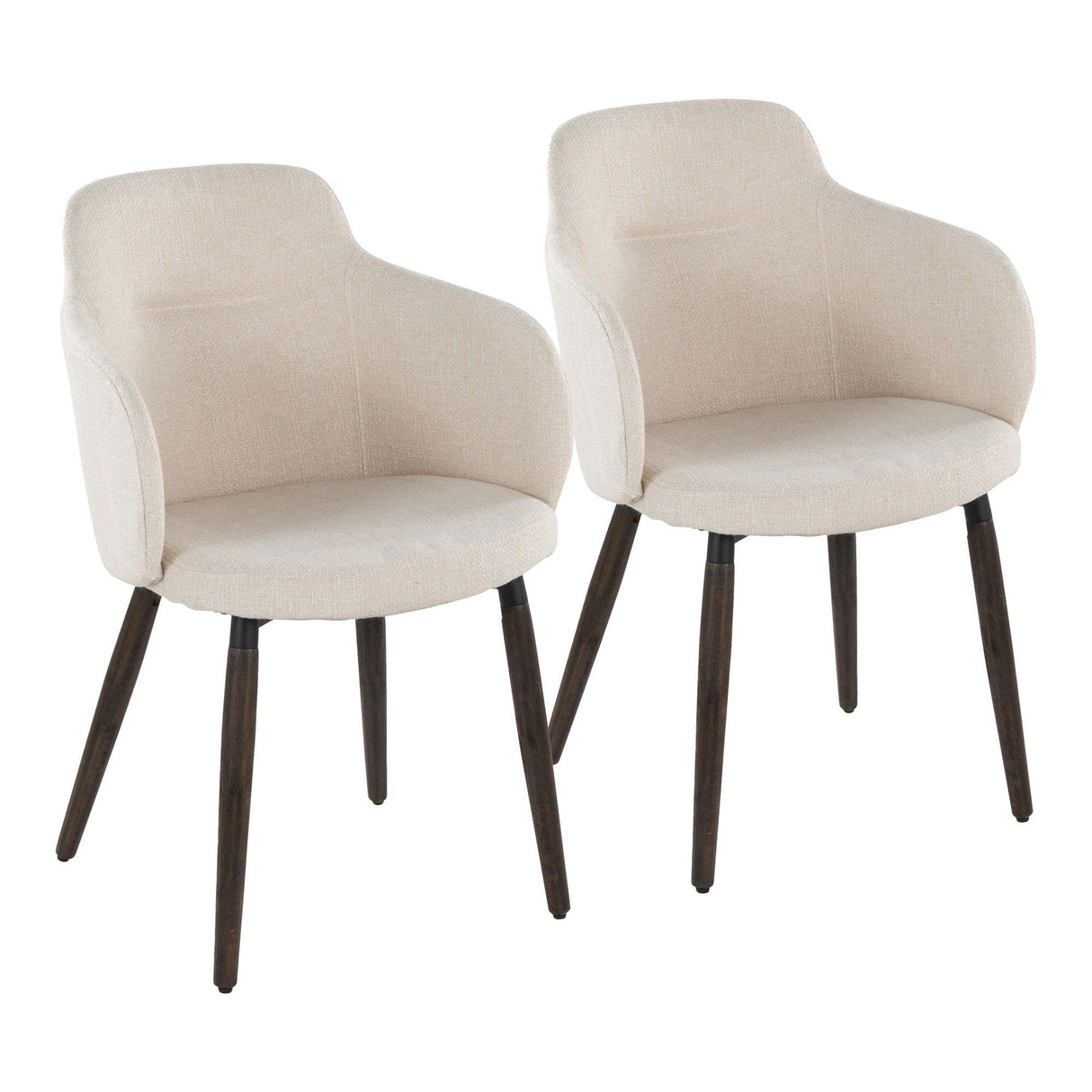 Boyne - Farmhouse Dining / Accent Chair (Set of 2) - Dark Walnut Legs