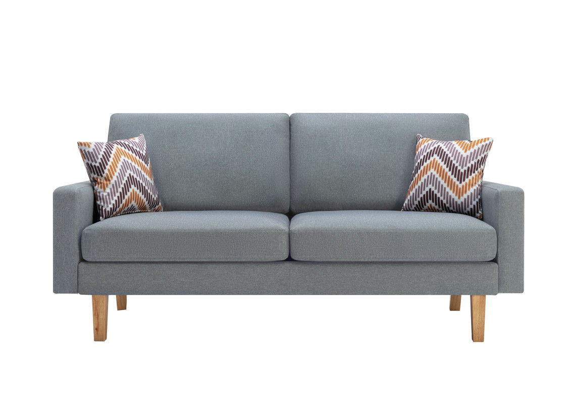 Bahamas - Minimalistic Sofa With 2 Throw Pillows