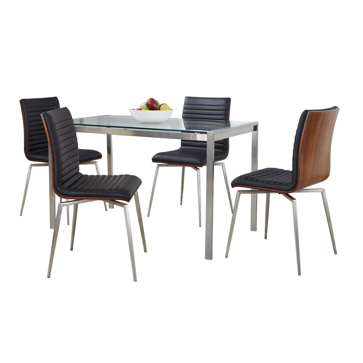 Fuji - Mason Swivel Contemporary 5 Piece Dining Room Set